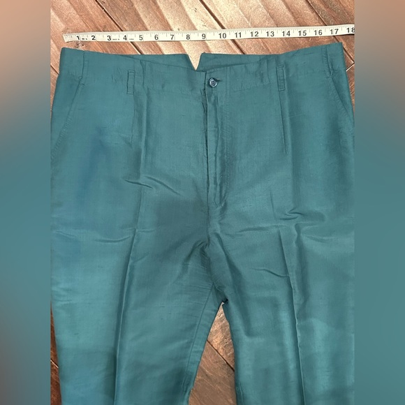 Debra DeRoo Silk Pants Set Women’s Size L Embroidered Button Down Artsy Artist - Picture 9 of 16